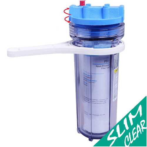 Filtro per acqua a 2 pezzi SLIM CLEAR 2P contenitore trasparente