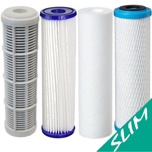 Cartucce filtro per acqua per i contenitori serie SLIM10 e SLIM20  ADDOLCITORI PER ACQUA DEPURATORI ACCESSORI FILTRI