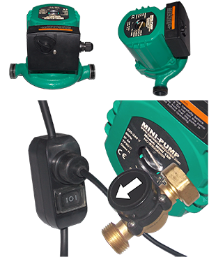 minipump è è un circolatore automatico che implementa l impianto idrico di 1,2 bar di pressione